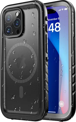 Miniatura 40 de SPORTLINK Funda para iPhone 15 Pro Max, IP68 resistente al agua, protección militar, cuerpo completo, resistente, a prueba de golpes, sellado 360, a