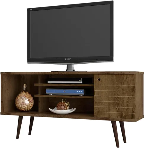 Miniatura 51 de Manhattan Comfort Liberty Soporte de TV Moderno de Mediados de Siglo para Televisores de hasta 46 Pulgadas, Centro de Entretenimiento