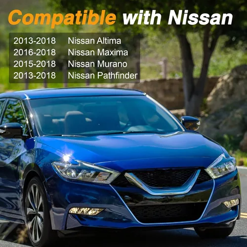 Miniatura 5 de Cubierta de filtro de aire de cabina para puerta compatible con Nissan 2013-2018 Altima 2016-2018 Maxima 2015-2018 Murano 2013-2018 Pathfinder
