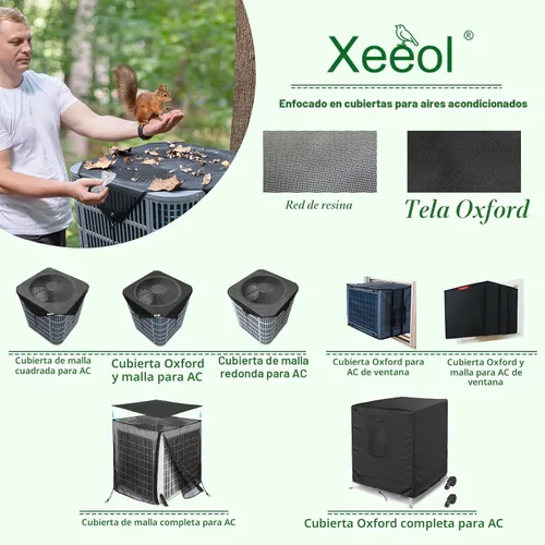 Miniatura 7 de Cubiertas de aire acondicionado central de 36x36 para exteriores, cubiertas de unidad de CA de malla más grandes para exteriores - Top Universal