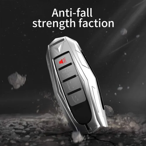 Miniatura 4 de Funda para llavero de automóvil Nissan, compatible con Nissan Rogue Maxima Altima Seda Pathfinder Infiniti Q50 QX56 M35 Q70 Smart Keyless Entre Key