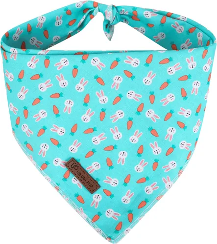 Miniatura 20 de Bandana de verano para perros, bufanda triangular de rejilla de algodón cómoda para perros medianos y grandes, pañuelo lavable para mascotas