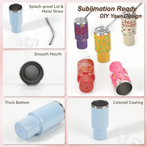 Miniatura 4 de Lindo juego de vasos de chupito con popote de 2 onzas, mini vaso de chupito con tapa y pajita, vasos aislados Kawaii para expreso, bebidas