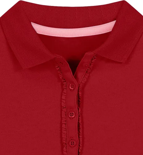 Miniatura 2 de NAUTICA Girls' School Uniform Long Sleeve Polo Shirt, Button Closure, Comfortable & Breathable Fabric