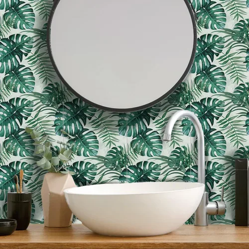 Miniatura 16 de Adhesivos de vinilo para azulejos de pared autoadhesivos, calcomanías impermeables para decoración de cocina, baño, línea ondulada de abulón, 6 x 6