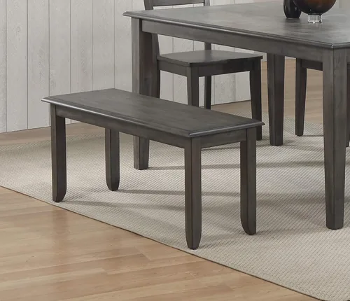 Miniatura 2 de Sunset Trading Shades of Gray - Banco de comedor, gris desgastado