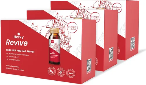 Miniatura 10 de Heivy Colágeno Líquido para Mujeres, Biotina Líquida y Colágeno para Piel Radiante, Crecimiento del Cabello, Uñas Fuertes, Soporte