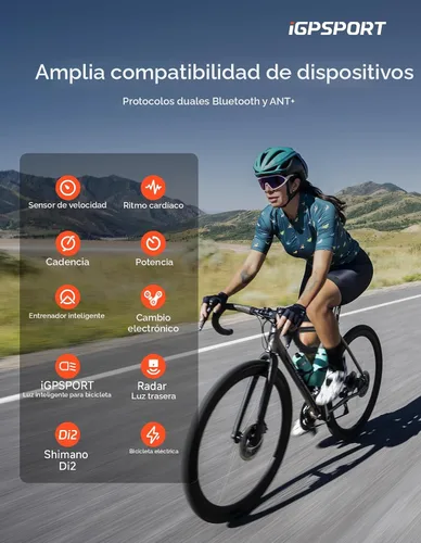 Miniatura 5 de iGPSPORT BSC300T Ordenador de bicicleta inalámbrico GPS, navegación GPS con pantalla táctil, mapas sin conexión, advertencia fuera de ruta, Pantalla