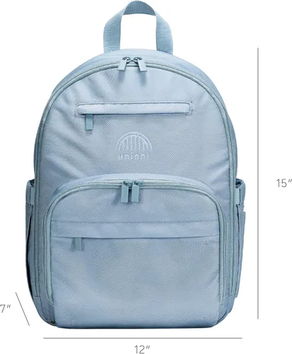 Miniatura 2 de uninni Mochila grande para pañales para mamás y papás–Bolsa de pañales para bebés con cambiador portátil, estuche de chupete extraíble - Negro