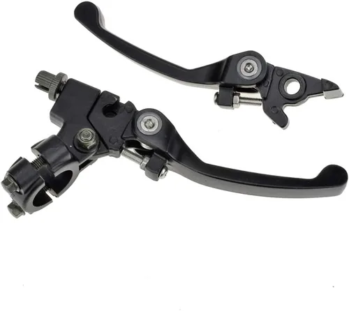 Miniatura 9 de HIAORS Palanca de freno de embrague cromada negra para manillar de 22mm 7/8 pulgada 110cc 125cc 140cc TTR 125cc SSR Xmotos Apollo 125 Pit Dirt Bike