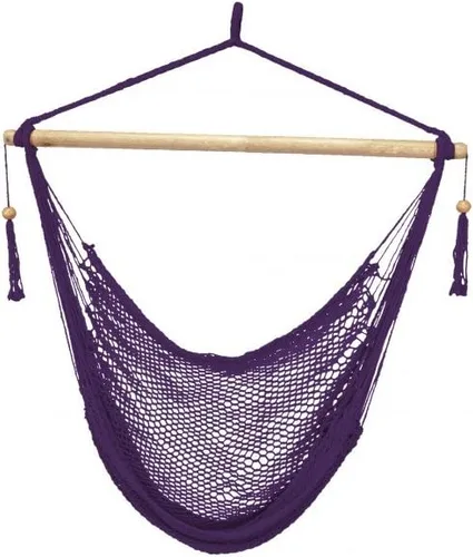 Miniatura 11 de Bliss Hammocks BHC-412FR - Silla hamaca con flecos de cuerda de isla de 40 pulgadas con herrrajes para colgar y barra separadora, para usar al aire