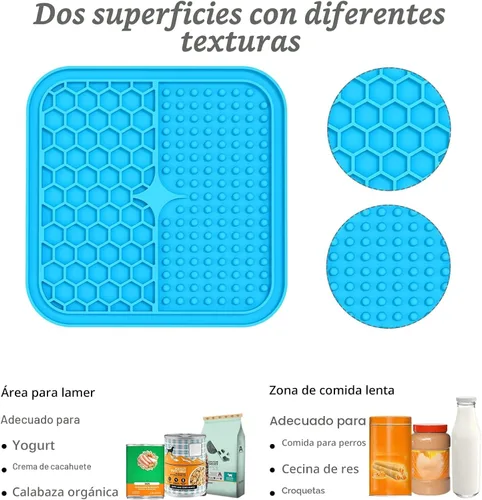 Miniatura 2 de MateeyLife 2 piezas Alfombrilla de lamer pequeña para perros y gatos, alfombrillas de lamer para aliviar la ansiedad en perros, almohadilla de lamer