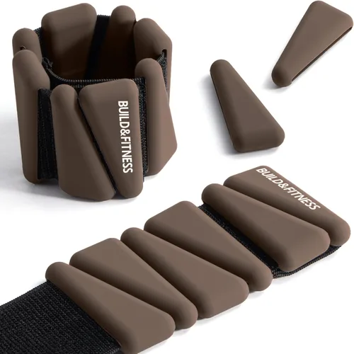 Miniatura 12 de Pulseras y tobilleras ajustables de 2 libras o 4 libras, bandas ajustables para entrenamientos de mujeres y hombres, juego de 2 – 2 libras o 4