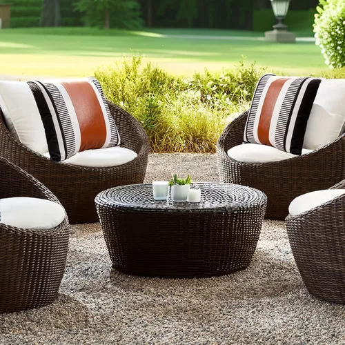 Miniatura 4 de Fundas de Almohada Decorativas Estilo Granja - Fundas de Almohada Decorativas de Cuero para Sofá de Sala de Estar Funda de Cojín Acentuado con Rayas