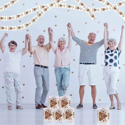 Miniatura 7 de Papel higiénico de jubilación para hombres y mujeres, regalo divertido para jubilados, regalo novedoso para compañeros de trabajo, decoraciones