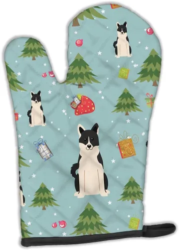 Miniatura 273 de Caroline's Treasures BB2732OVMT Dog House Collection Border Collie - Guante de horno grueso resistente al calor para sartenes calientes y horno