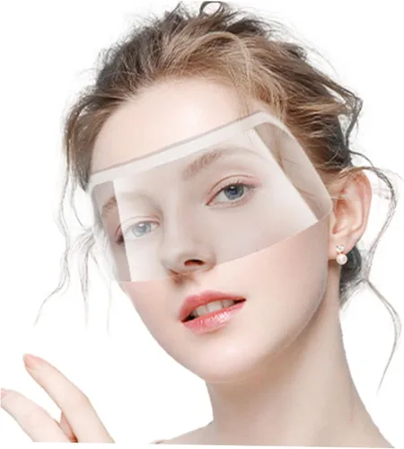 Miniatura 6 de GALPADA 50 protectores de ojos para corte de pelo, viseras de plástico transparente para uso en peluquerías, maquillaje y corte de cabello, diseño