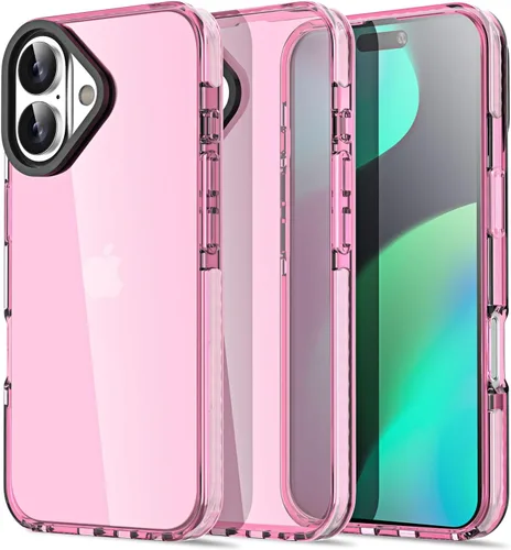 Miniatura 192 de AICase Funda protectora para iPhone 16 compatible con iPhone 16, delgada, ligera, transparente [no amarillenta] Diseño vibrante