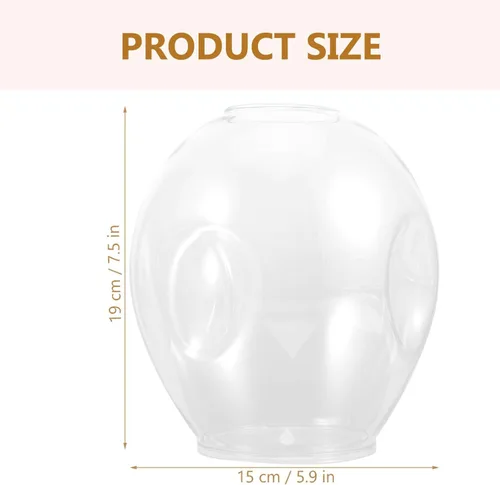 Miniatura 6 de Beaupretty Pantalla de cristal para lámpara de pared, pantalla de luz de repuesto, cubierta transparente para decoración del hogar, fácil