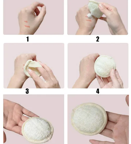 Miniatura 6 de Esponja de esponja de esponja exfoliante de limpieza facial, 10 paquetes de esponja natural limpiador facial limpiador grande para hombres