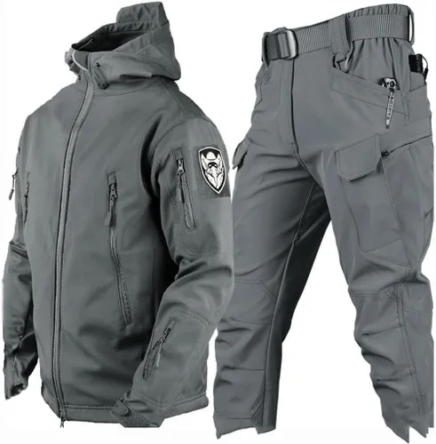 Miniatura 8 de Conjunto de traje de esquí de dos piezas para hombre, impermeable, resistente al viento, con capucha, abrigo de nieve, 2 piezas, trajes de nieve