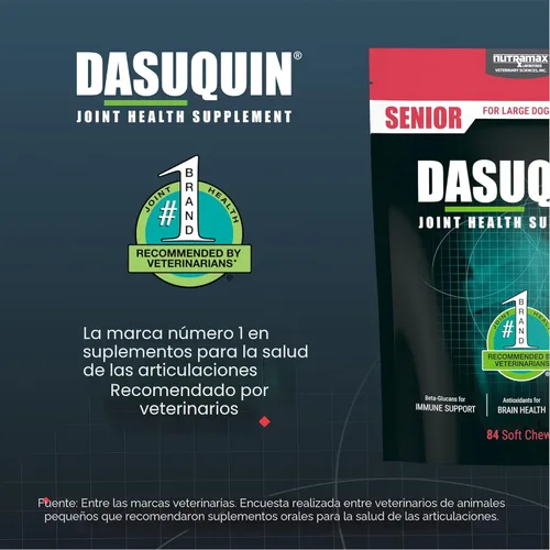 Miniatura 4 de Nutramax Dasuquin Suplemento de salud articular para perros mayores grandes, para apoyo inmunológico, salud de la piel y el pelaje, y salud