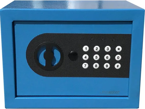 Miniatura 2 de Caja de seguridad electrónica digital de pared para pistola de joyería Efectivo ValuABLE (Azul)