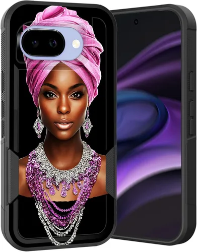 Miniatura 87 de Funda para Pixel 6A, Híbrida de Doble Capa de Servicio Pesado Resistente a Prueba de Golpes PC Duro + Funda Protectora de Silicona Suave para Google