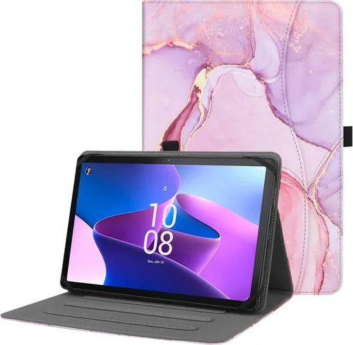 Miniatura 13 de HGWALP Funda universal para tablet de 9, 9.7, 10.1, 10.2, 10.5, 10.9 y 11 pulgadas, funda para tablet con múltiples ángeles de visión con correa