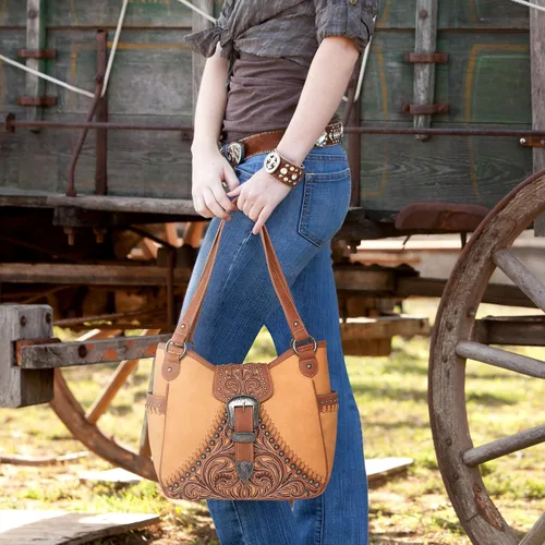 Miniatura 2 de Montana West Buckle Collection Western Handbags for Women Concealed Carry Purses with Wallet