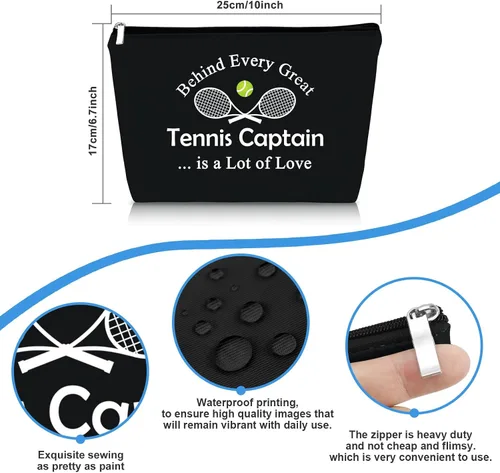 Miniatura 2 de Mikela Bolsa de cosméticos de regalo de capitán de tenis para mujer, Negro