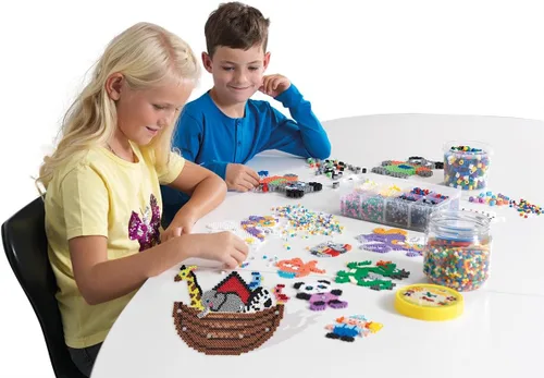 Miniatura 7 de Hama Bolsa de cuentas Aproximadamente 1000 cuentas de fusibles midi Decoración de mosaicos para artes y manualidades para niños creativos a