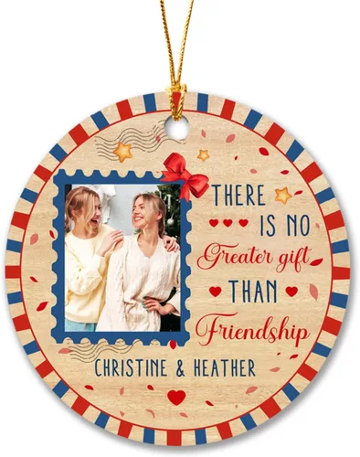 Miniatura 17 de Adornos de Navidad personalizados 2025 para amigas, regalos de adorno para la decoración del árbol de Navidad, regalo personalizado de Navidad