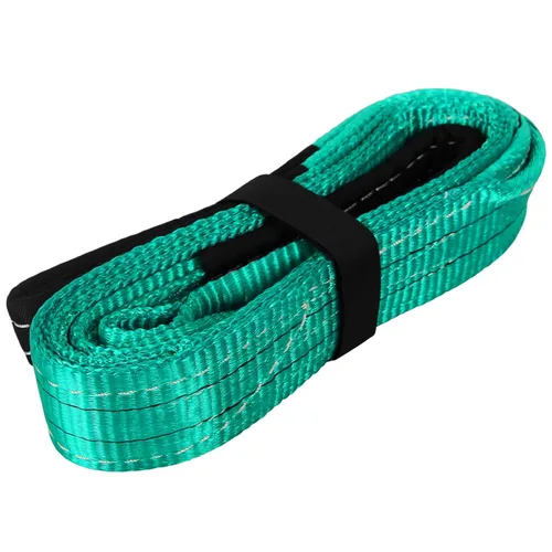 Miniatura 17 de Correas de elevación de 1 pulgada x 4 pies, 2 capas de alta resistencia plana de levantamiento de ojos, correas de nailon para levantamiento
