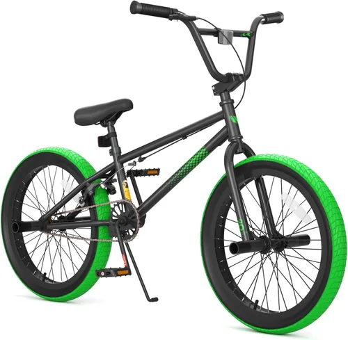 Miniatura 8 de 67i - Bicicleta BMX para niños de 18/20 pulgadas, bicicleta para niños de 8 a 12 años con freno U delantero y trasero, asiento ajustable, horquilla