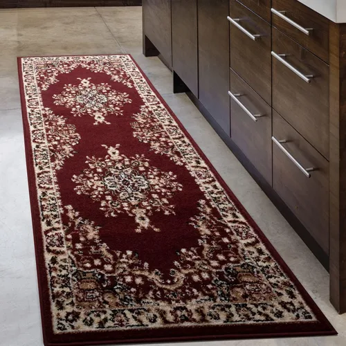 Miniatura 13 de Antep Rugs - Alfombra oriental tradicional de 2 x 3 con medallón para interiores Siesta (azul marino, 2 pies x 3 pies)