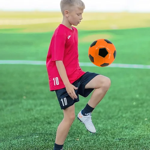Miniatura 7 de Balón de fútbol tamaño 3, 4, 5, para niños, jóvenes, adultos, para divertirse, de cuero resistente al desgaste, viene con inflador, práctica