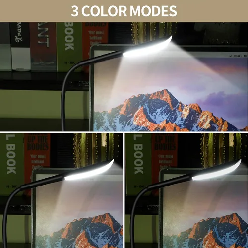 Miniatura 7 de Zonon 4 luces LED de temperatura USB para portátil con cuentas LED, interruptor táctil y flexible flexible para teclado, portátil, escritorio, PC