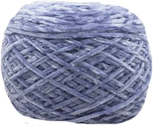 Miniatura 7 de Hilo de chenilla de 8 oz/250 g, hilo de chenilla de terciopelo para bricolaje, hilo de chenilla marrón café de lujo voluminoso para bufanda