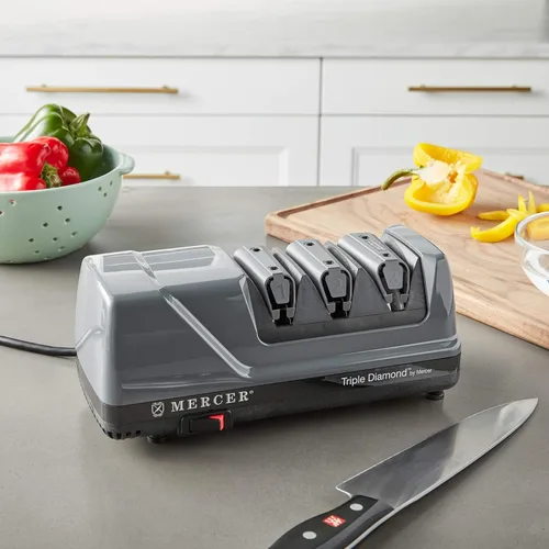 Miniatura 6 de Mercer Culinary Afilador de cuchillos eléctrico de 3 etapas Triple Diamond