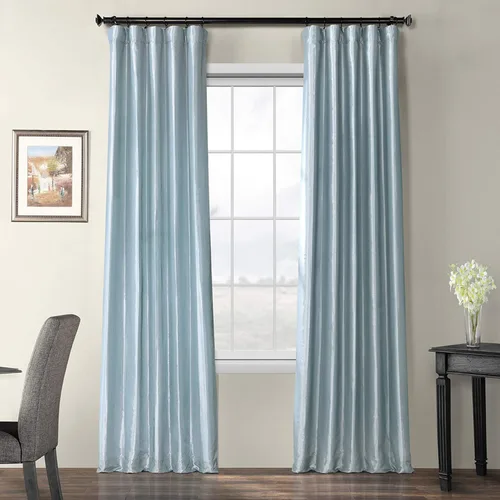 Miniatura 18 de HPD Half Price Drapes - Cortinas opacas para dormitorio y sala de estar - Cortina opaca de tafetán de seda sintética 127 x 213 cm (1 panel), Beige