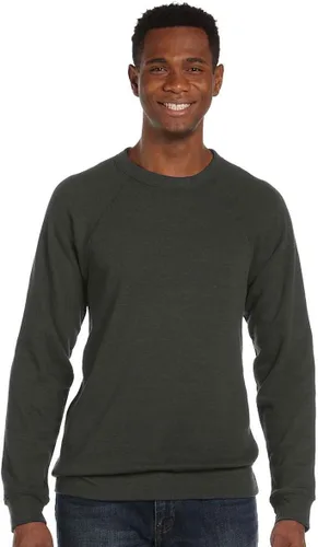Miniatura 43 de Bella Canvas Sudadera de forro polar de esponja con cuello redondo (3901), Gris oscuro (Dark Grey Marble Fleck), M