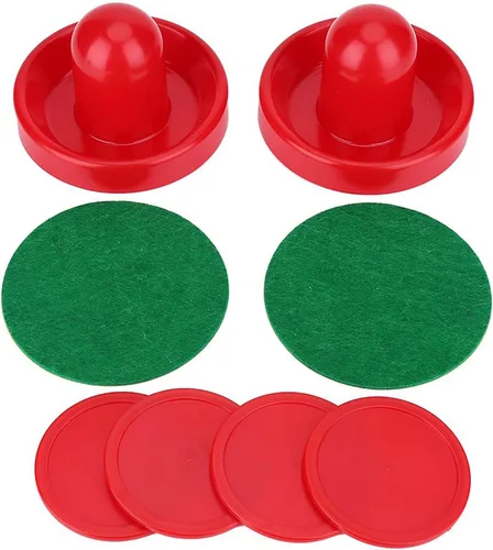 VGEBY Empujadores de hockey de aire, discos ligeros de repuesto de hockey de aire y porteros deslizantes para mesas de juego (S), Como se muestra en
