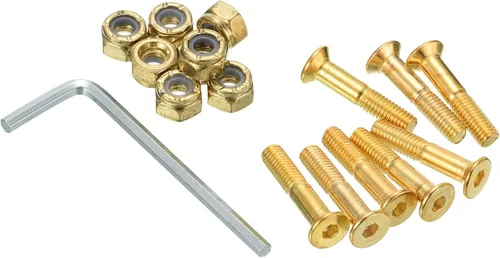 Miniatura 7 de PATIKIL Kit de herramientas para monopatín, tornillos de montaje, tornillos de cabeza hexagonal, juego de tuercas con llave para Longboard Cruiser