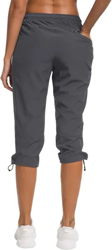 Miniatura 5 de ChinFun Pantalones capri de senderismo para mujer de secado rápido resistentes al agua UPF 50