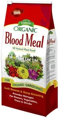 Espoma Harina de sangre orgánica Todos los alimentos vegetales naturales Harina de sangre 17LB 105 Venado/CKPEA 17 libras