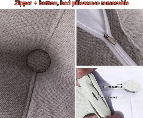 Miniatura 4 de Almohadas de cuña para cabecero + almohada de cuña para descansar y leer, cojín triangular súper suave, soporte de posicionamiento, almohadas largas
