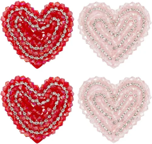 Miniatura 9 de 1 par de alas con diamantes de imitación, parches bordados para planchar, para mochila, ropa, parches de cristal, alas angulares brillantes, parche