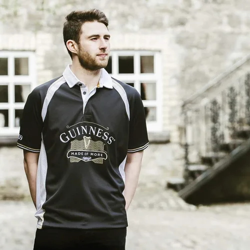 Miniatura 9 de Guinness - Camiseta de rugby con diseño de color negro