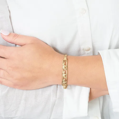 Miniatura 2 de Barzel - Pulseras de elefante chapado en oro de 18 quilates para mujer